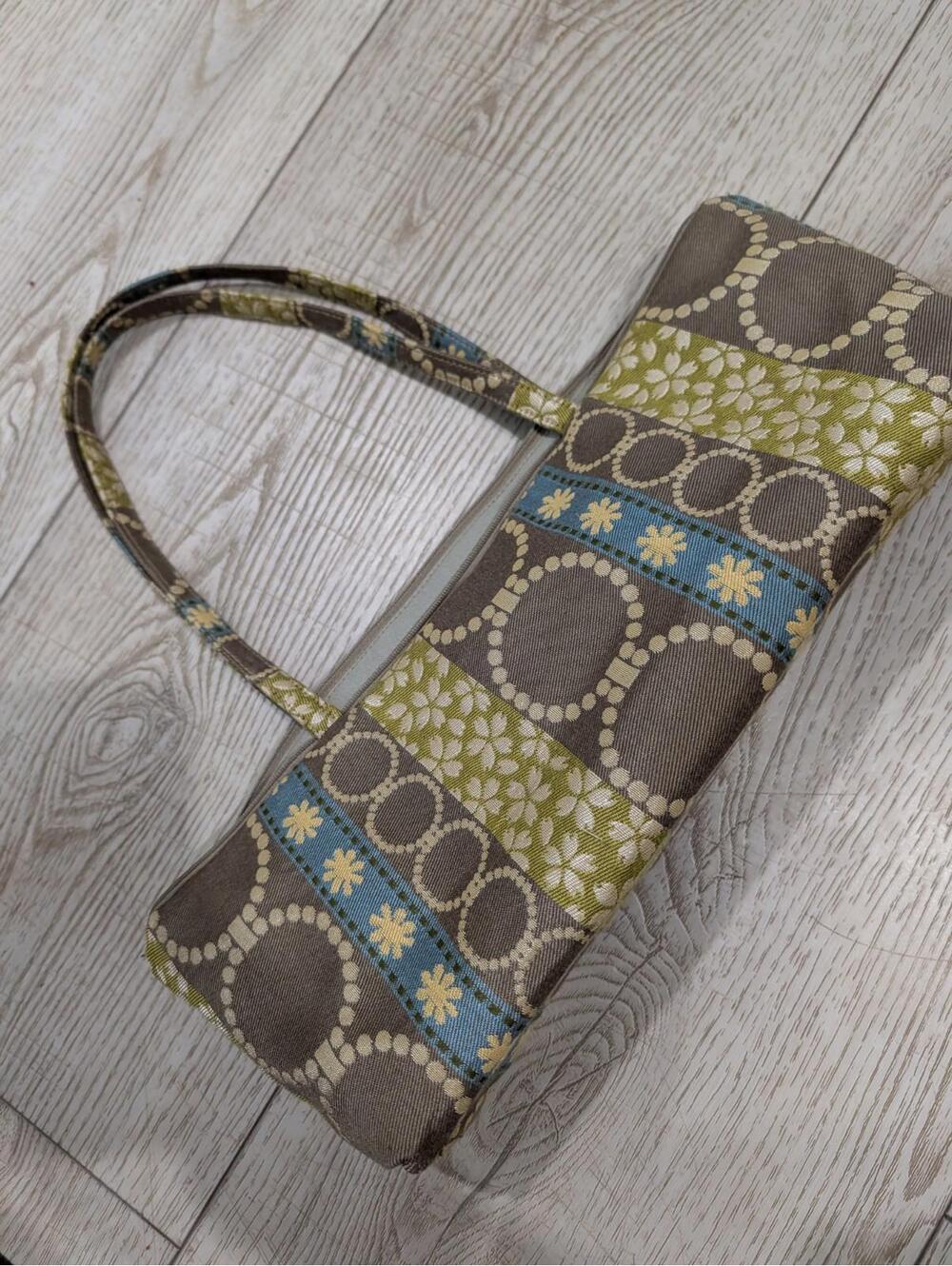 Maruca Purse Made In Boulder Co Unique Green Brown Blue